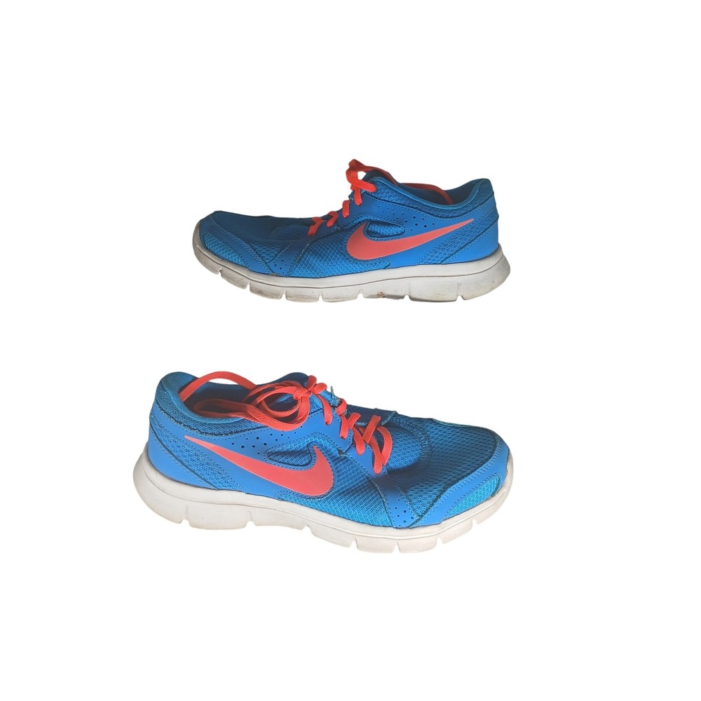 Nike Flex Experience RN 4 Blue Orange Running Athletic Shoes Women's 7.5